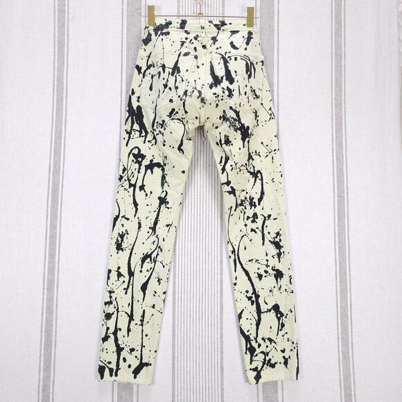Rag & Bone Jeans Womens Paint Splatter Ankle Punk Rock Artsy Chaotic Acid‎ Wash - Picture 3 of 11